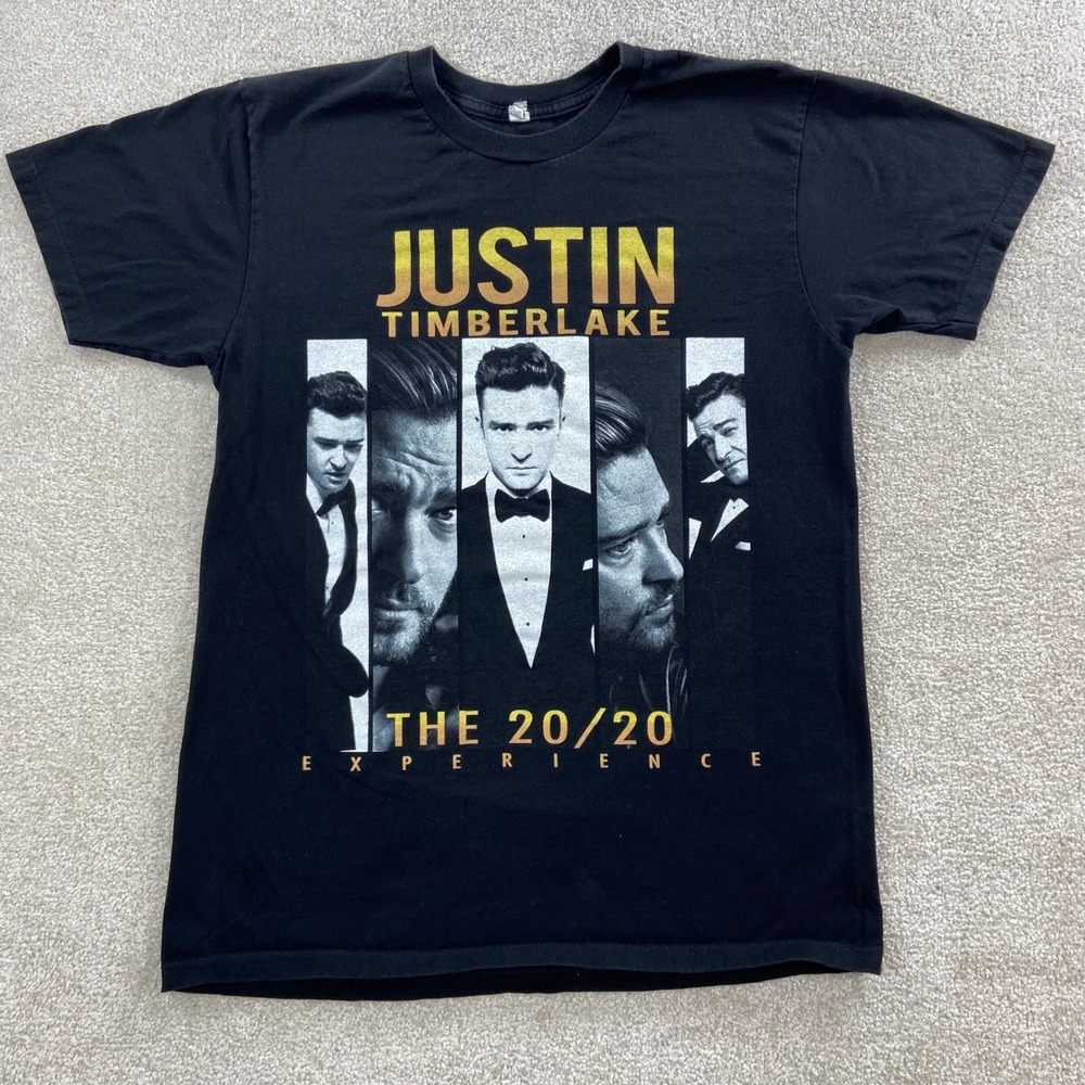 Justin Timberlake The 20/20 Experience Tour Shirt Mens Small Black 2013